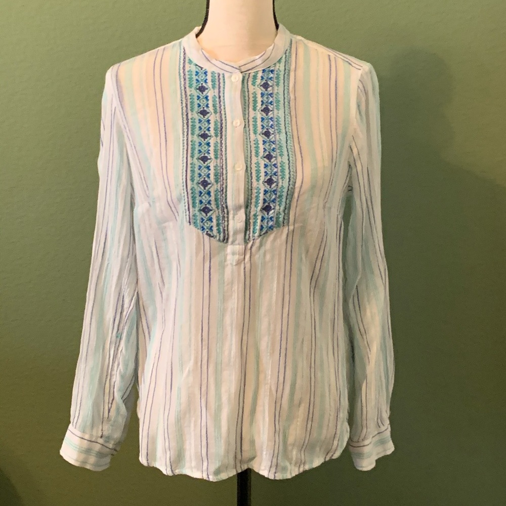 Talbots Peasant Blouse